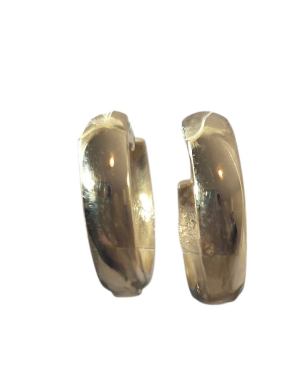 14K Yellow Gold Mini Hinged Hoop Earrings #25099